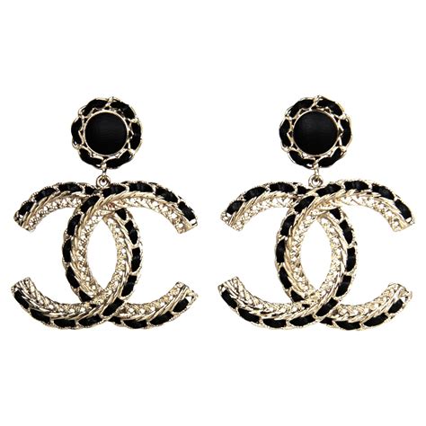 chanel leather earrings|chanel earrings website.